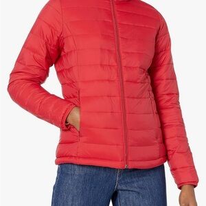 Calvin Klein Vibrant Red Puffer Jacket